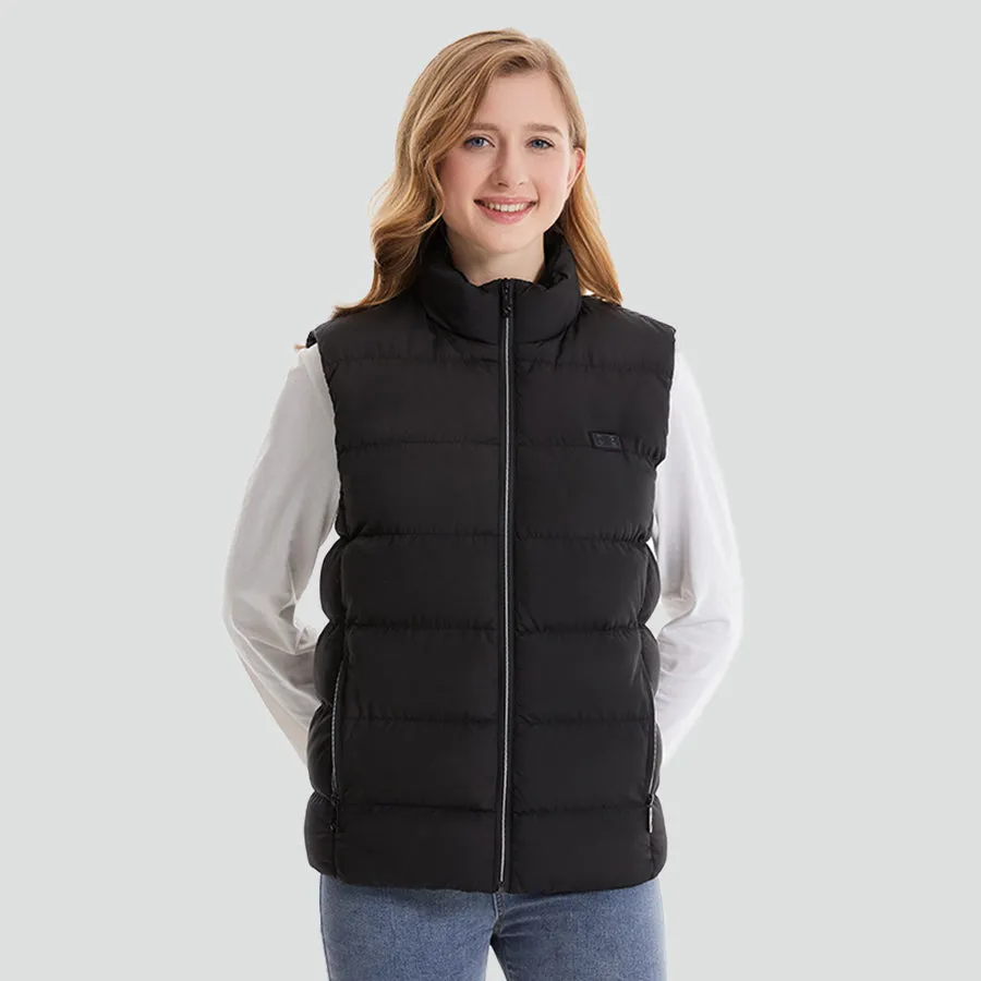 Women's Heated Puffer Vest with 9 Heating Zones(Battery Not Included)