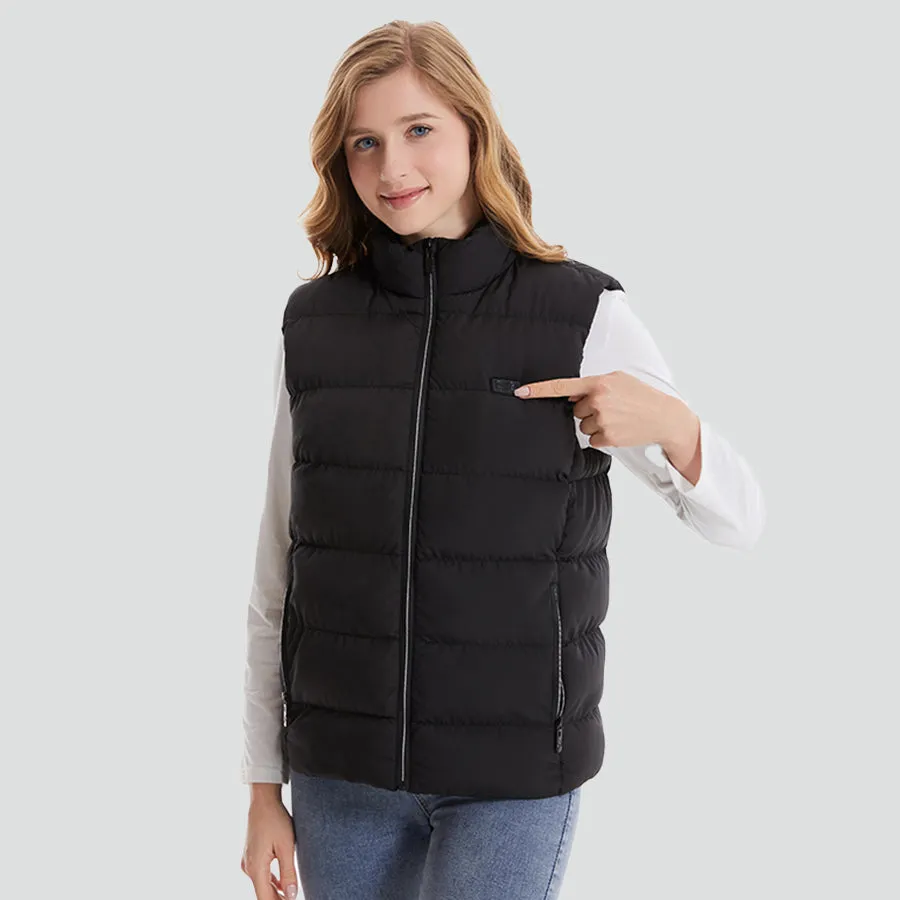 Women's Heated Puffer Vest with 9 Heating Zones(Battery Not Included)