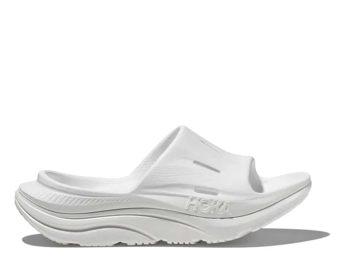 Womens Hoka Ora Slide 3 in White/White