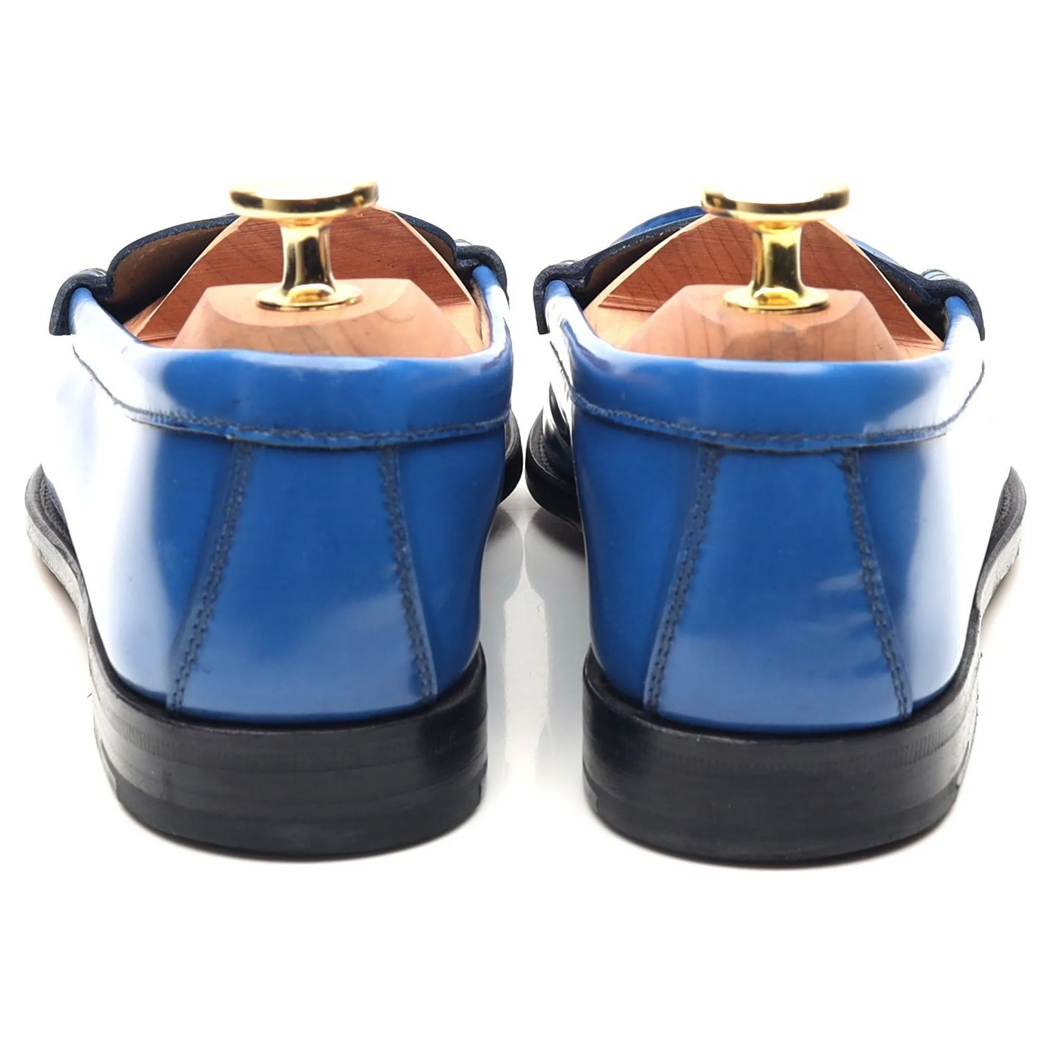 Women's 'Kara' Blue Leather Loafers UK 3.5 EU 36.5