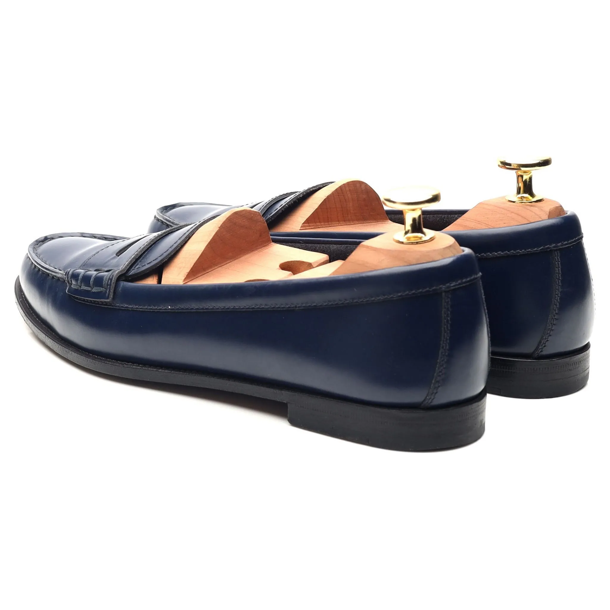 Women's 'Kara' Navy Blue Leather Loafers UK 3.5 EU 36.5