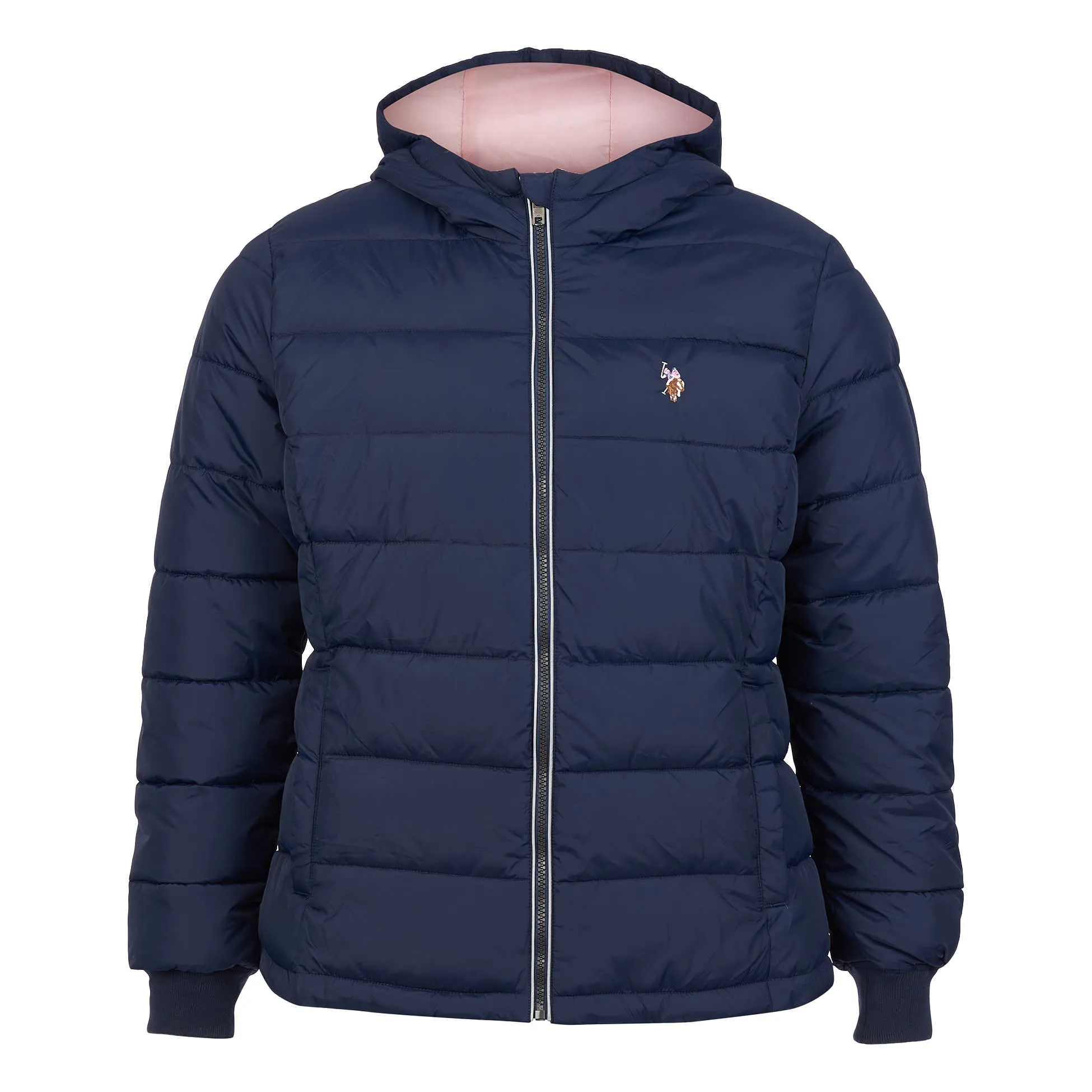 Womens Lightweight Puffer Jacket in Navy Blue