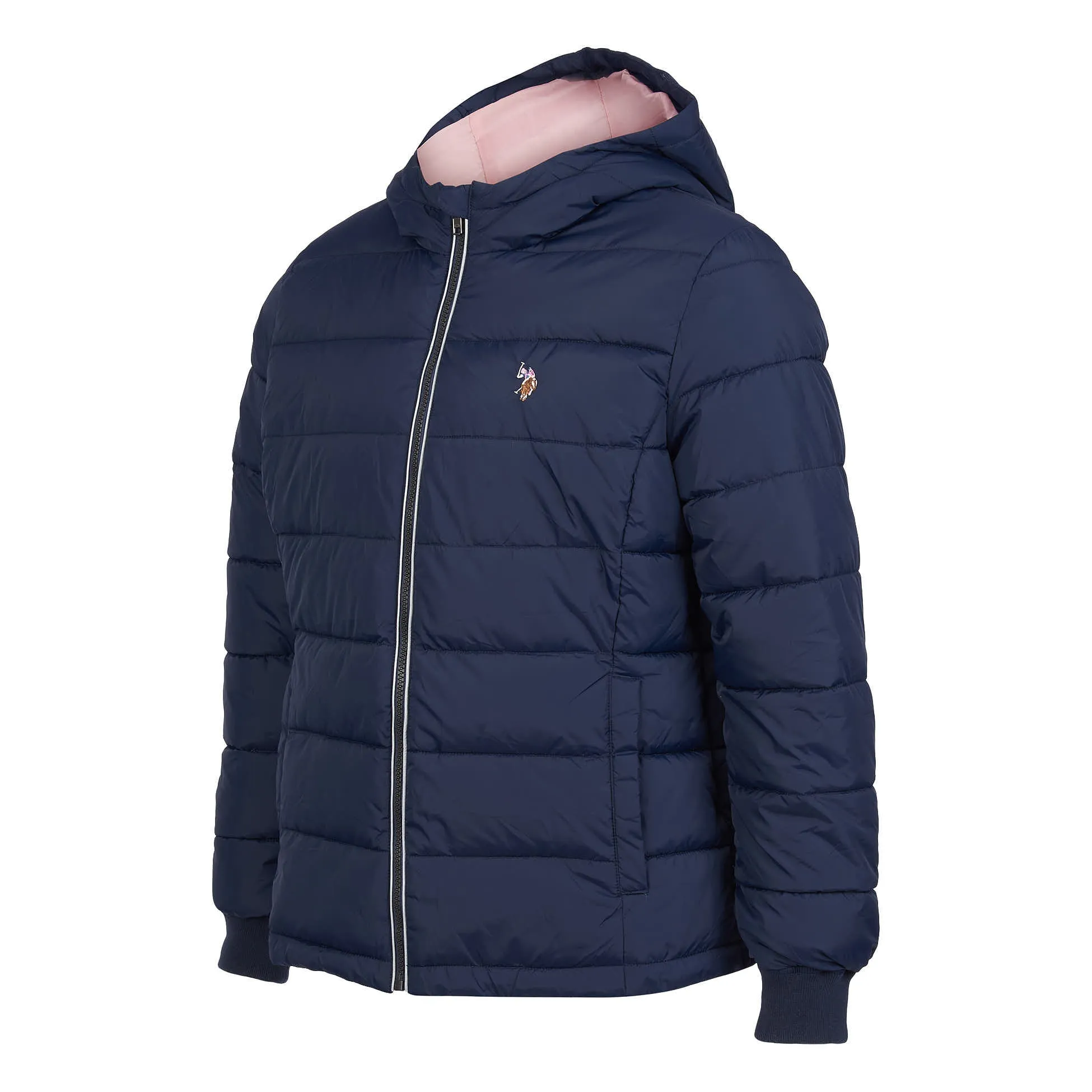 Womens Lightweight Puffer Jacket in Navy Blue