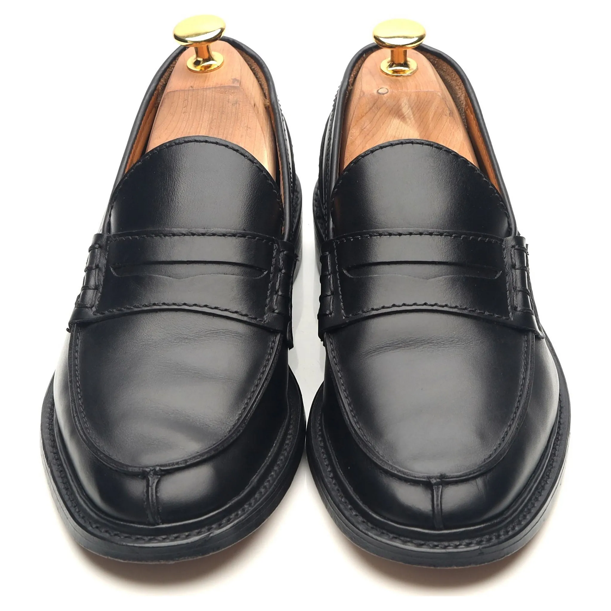 Women's 'Lweva' Black Leather Loafers UK 5.5