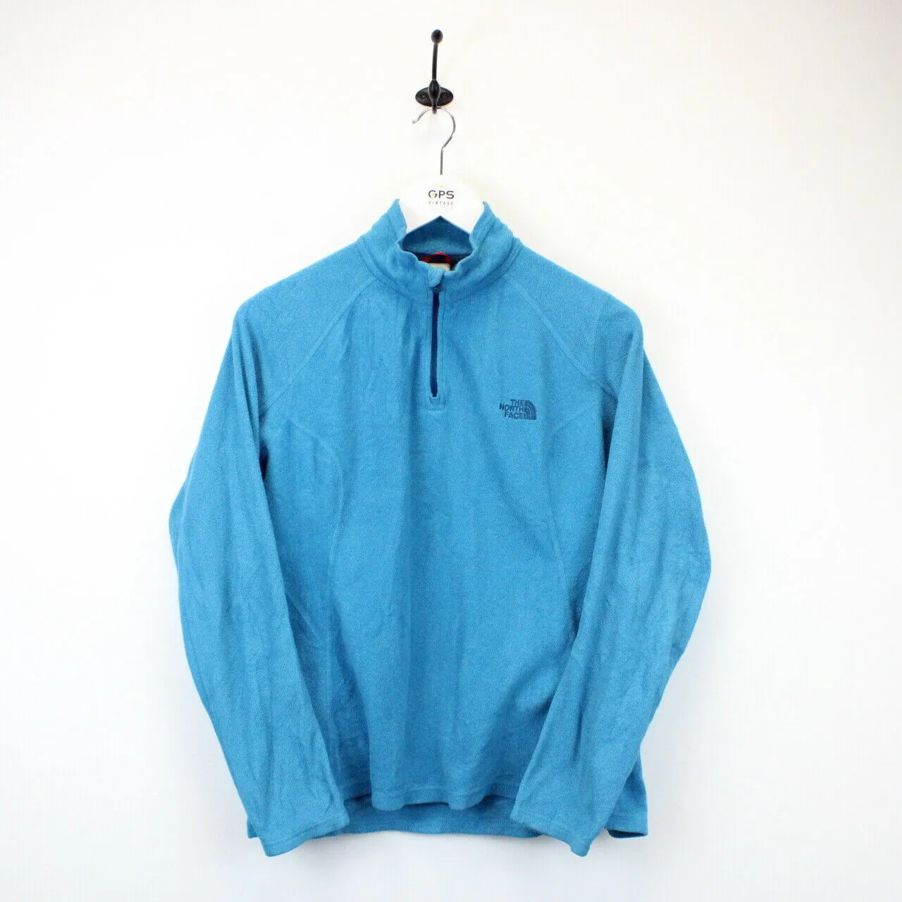 Womens THE NORTH FACE 1/4 Zip Fleece Blue | Medium