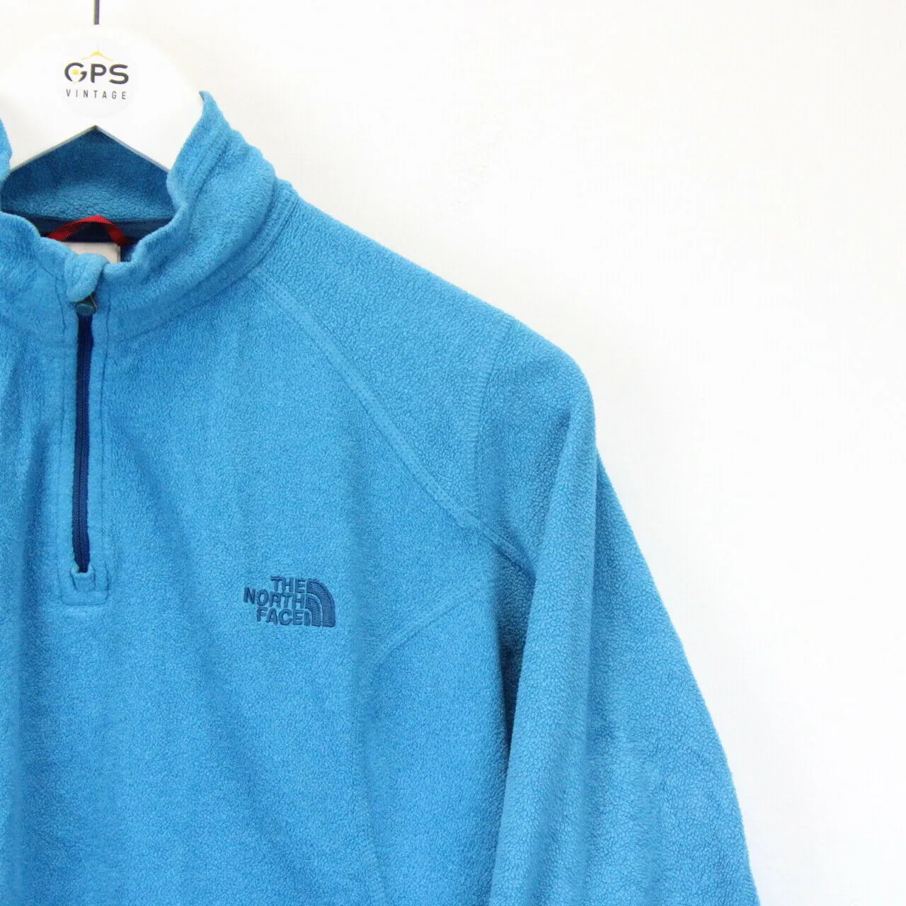 Womens THE NORTH FACE 1/4 Zip Fleece Blue | Medium