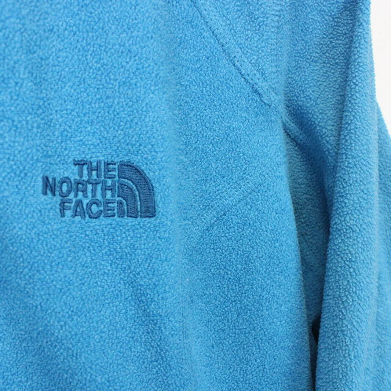 Womens THE NORTH FACE 1/4 Zip Fleece Blue | Medium