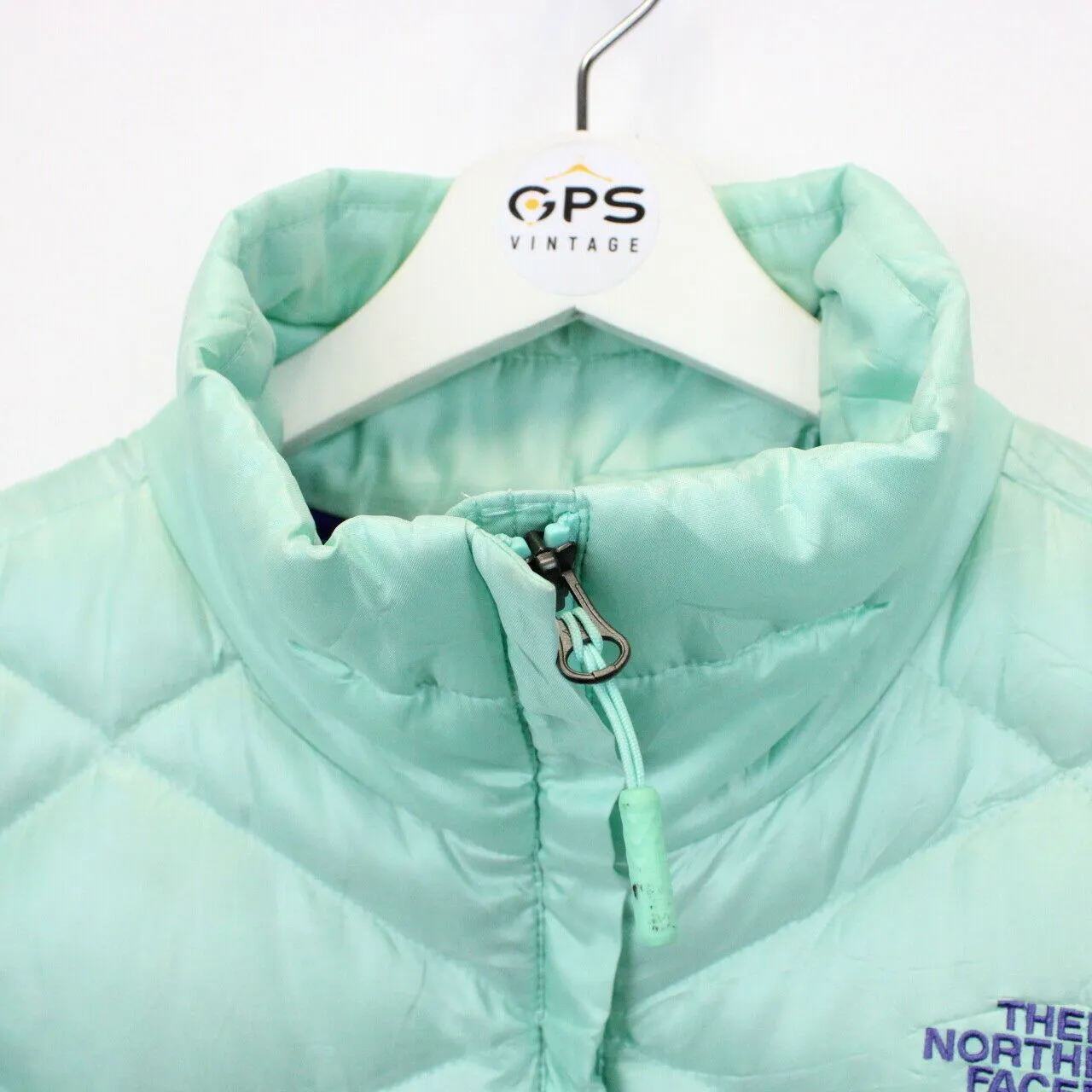 Womens THE NORTH FACE 550 Goose Down Jacket Green | Large