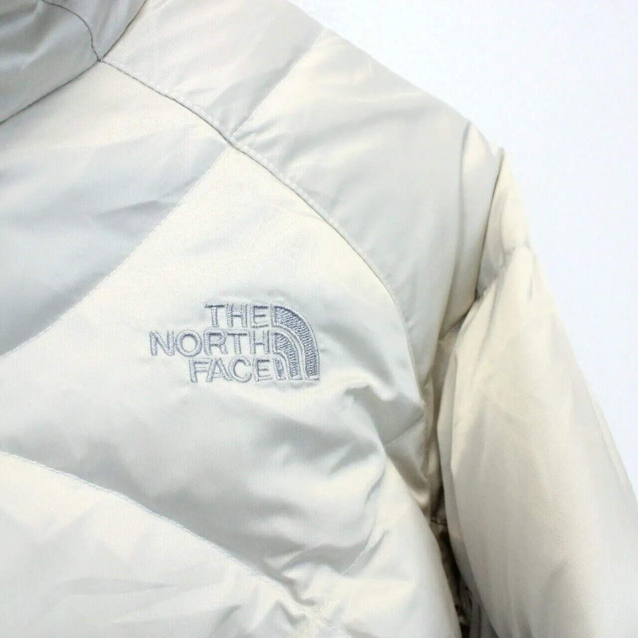 Womens THE NORTH FACE 550 Quilted Jacket Cream | Medium