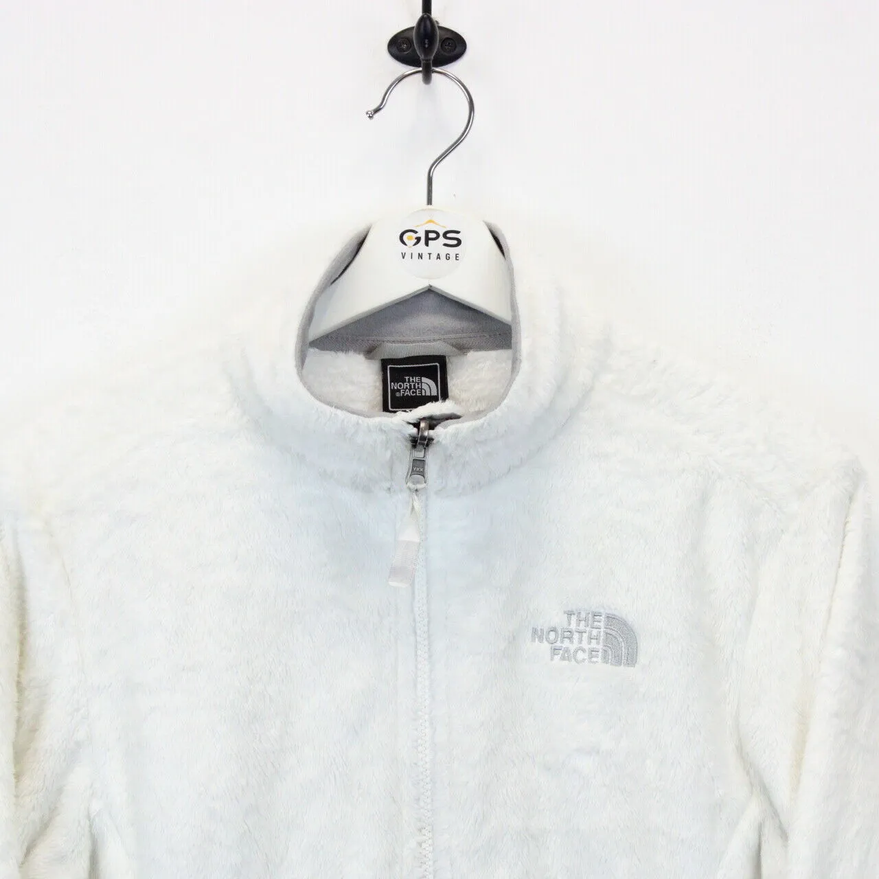 Womens THE NORTH FACE Fleece Jacket White | Medium