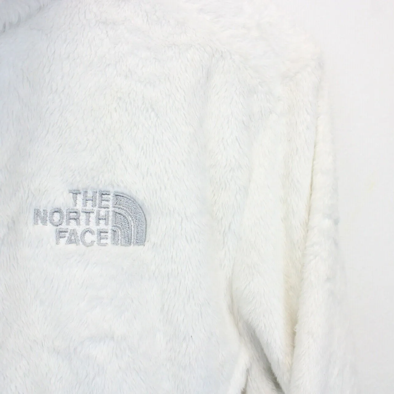 Womens THE NORTH FACE Fleece Jacket White | Medium