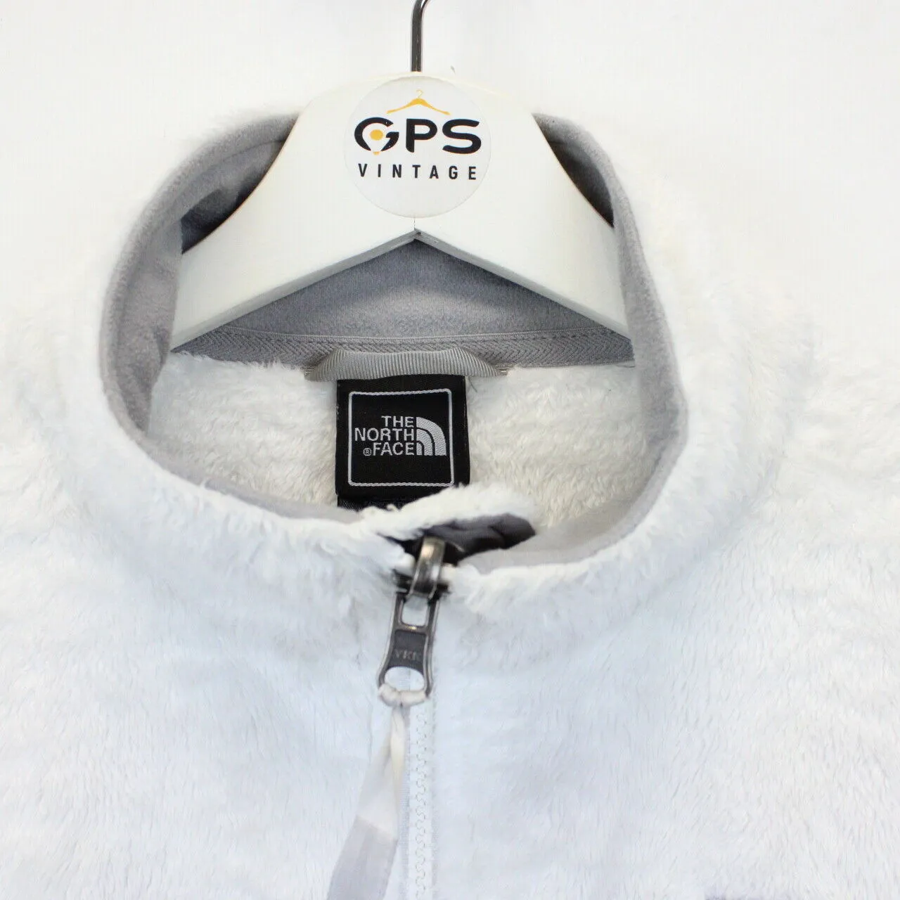 Womens THE NORTH FACE Fleece Jacket White | Medium