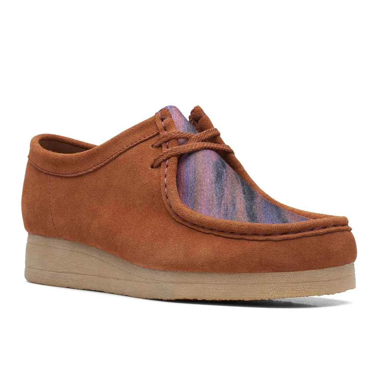 Women's Clarks Padmora Dark Tan Suede Shoe