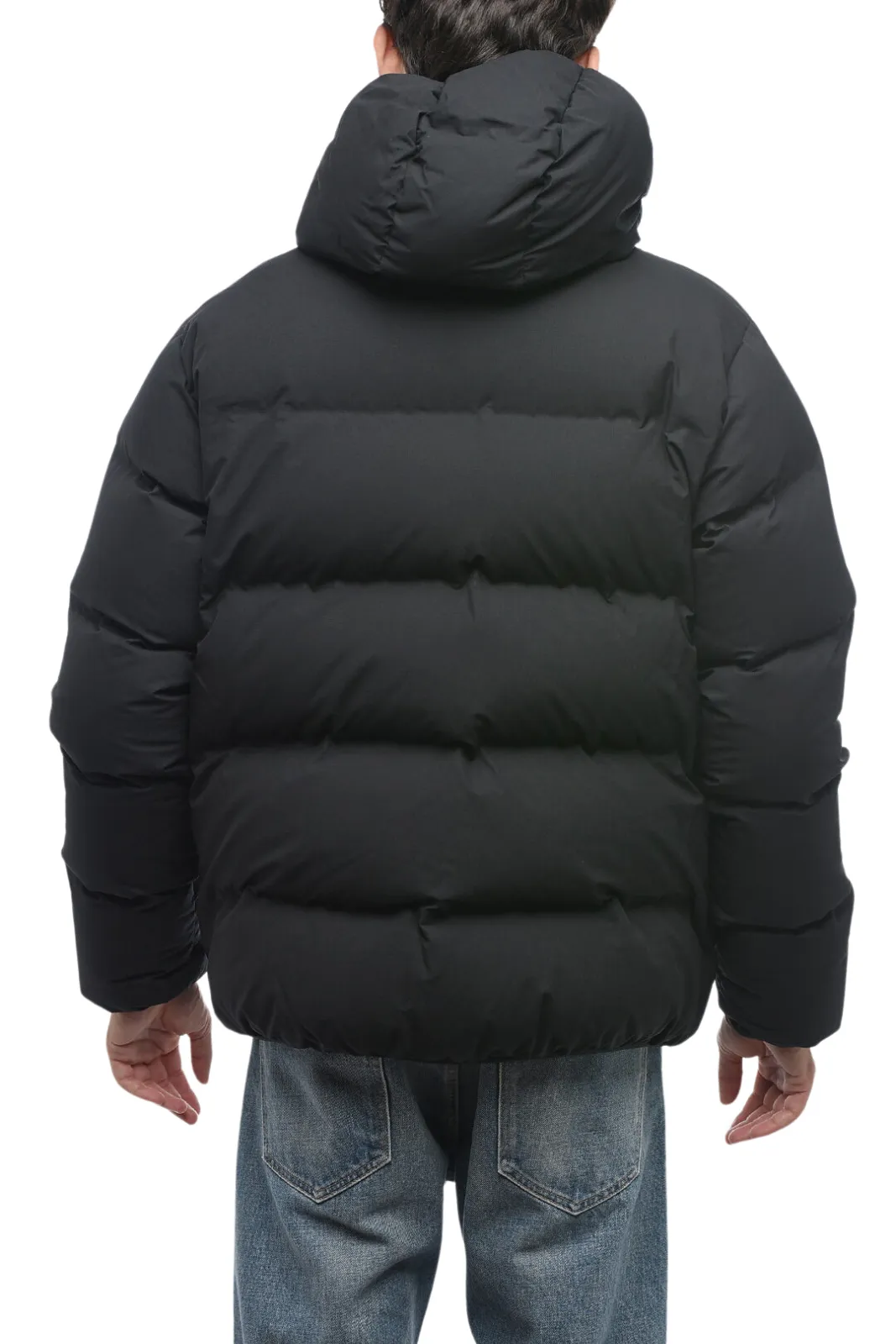 Woolrich Gore-Tex Fabric Wintertide Black Down Jacket with Hood