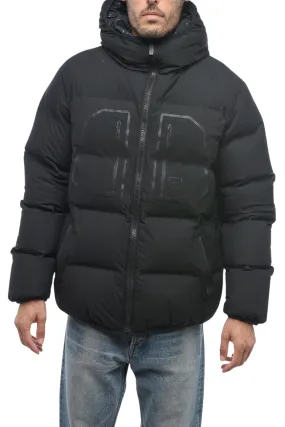 Woolrich Gore-Tex Fabric Wintertide Black Down Jacket with Hood