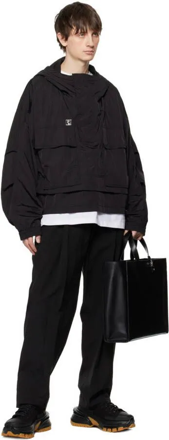 Wooyoungmi Black Double Lace Sneakers