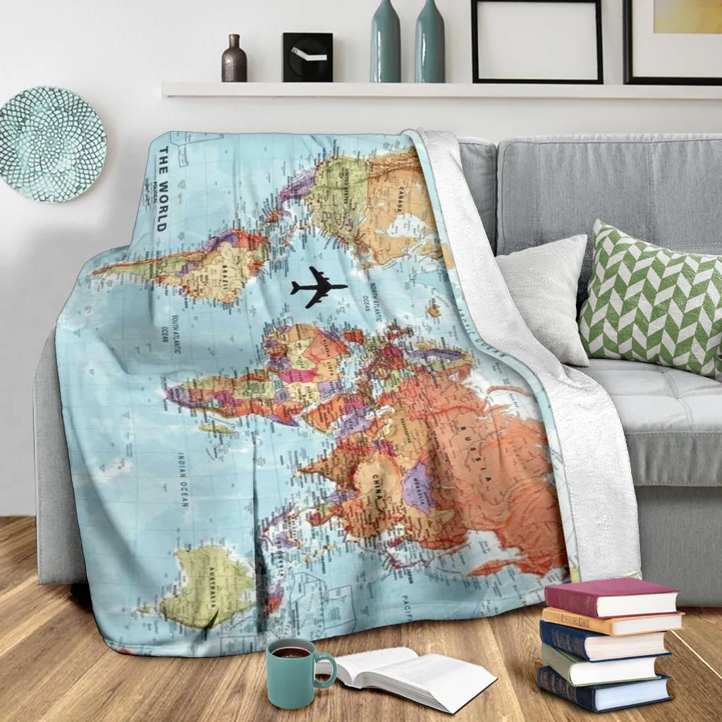 World Map Premium Blanket
