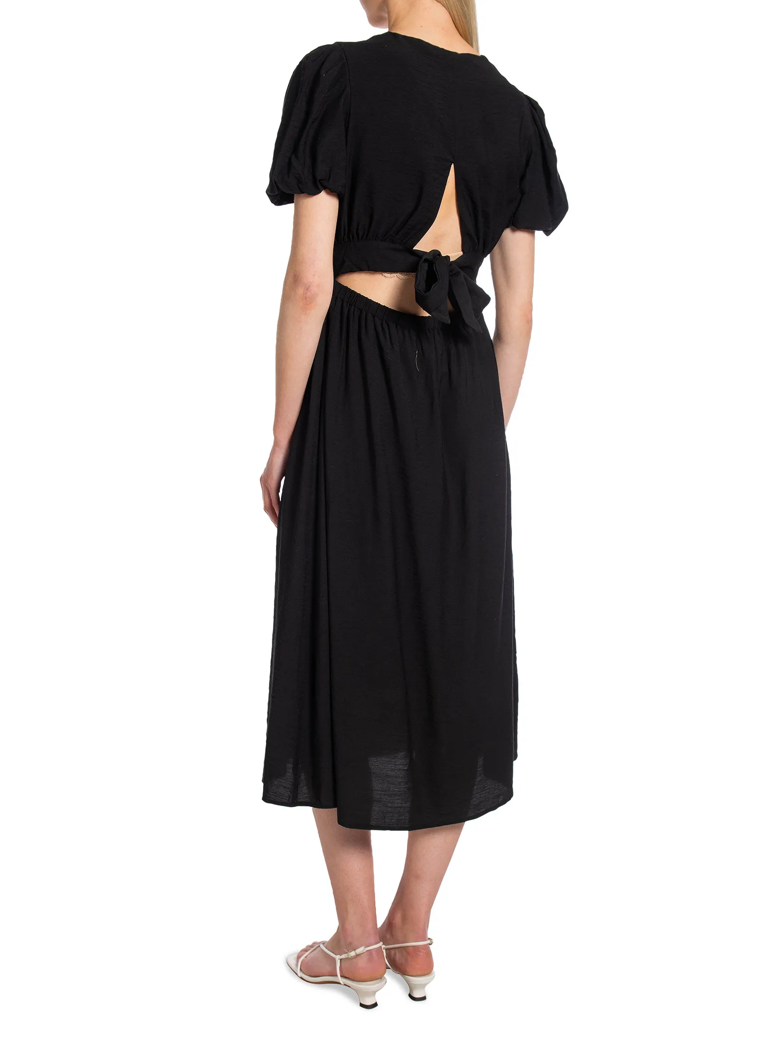 YAS DRESS YASCLEMA MIDI DRESS BLACK