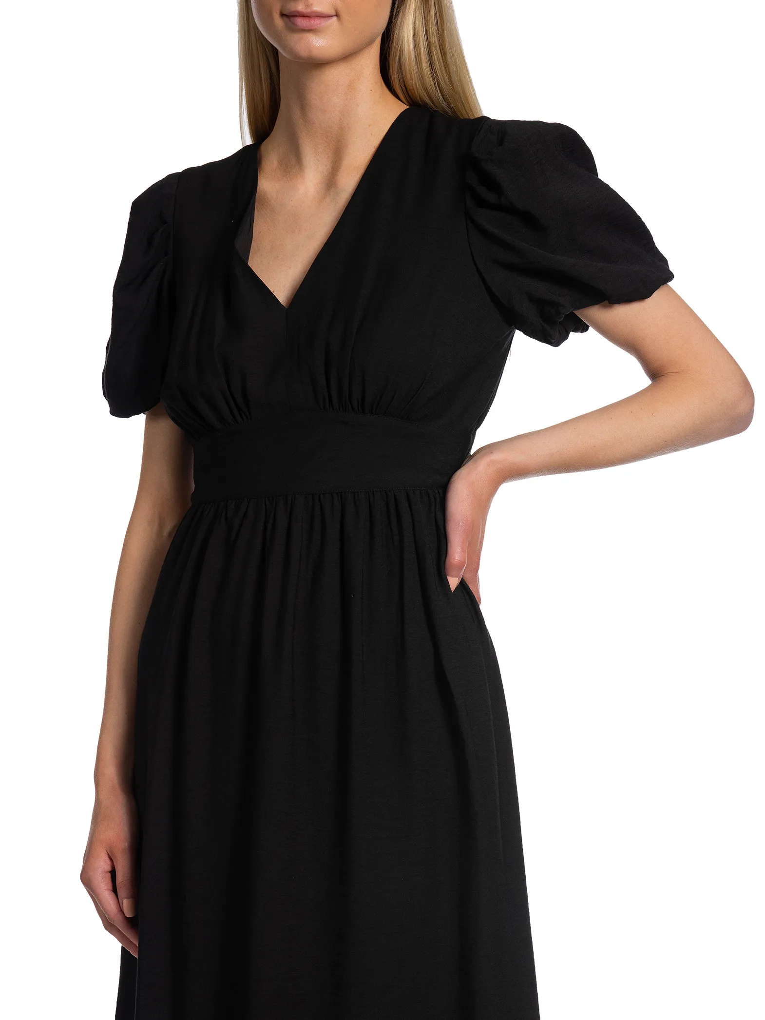 YAS DRESS YASCLEMA MIDI DRESS BLACK