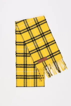 Yellow Check Scarf
