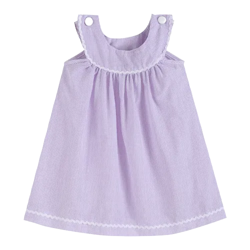 Yolk Dress Light Purple Seersucker Dress