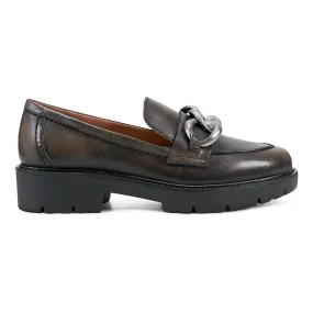 Zalor Round Toe Lug Sole Casual Slip-on Loafers