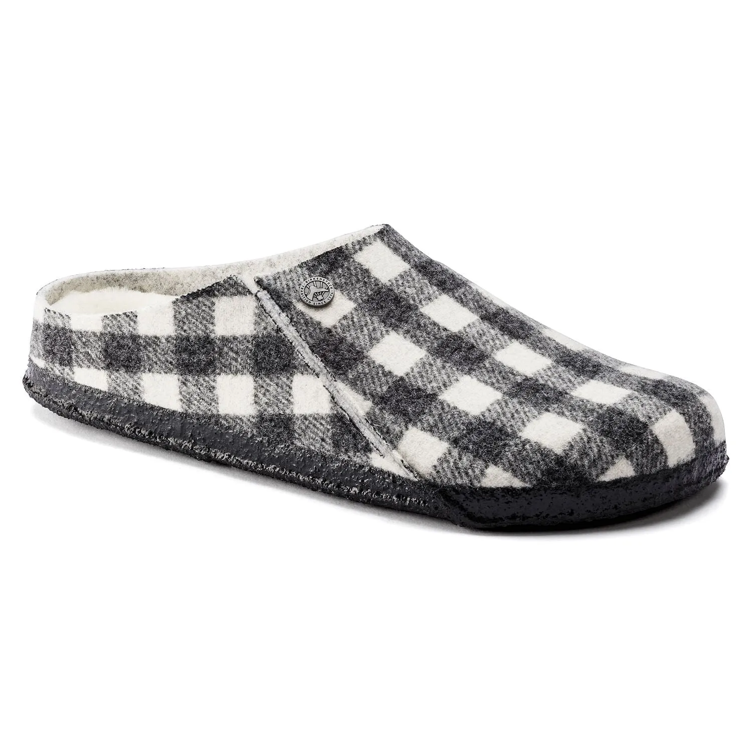  Zermatt Shearling Mule Slipper in Plaid White  