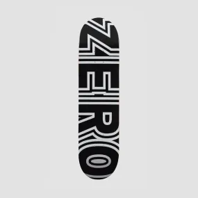 Zero Bold Skateboard Deck Black/White - 8