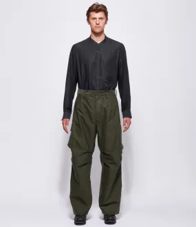 Ziggy Chen Mens Drop Crotch Cargo Pants