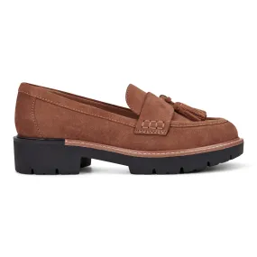 Zimm Round Toe Lug Sole Casual Slip-on Loafers