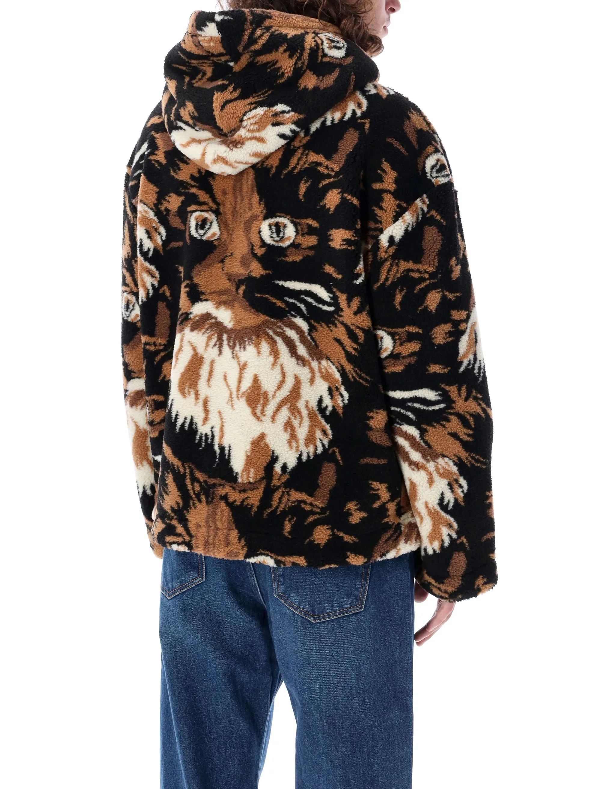 ZIP FRONT HOODED JACKET CAT