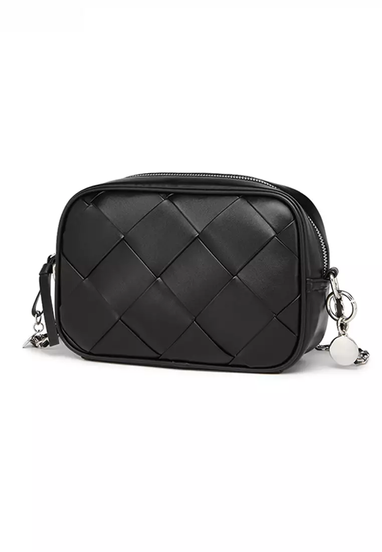 ZITIQUE Faux leather woven cross-body bag