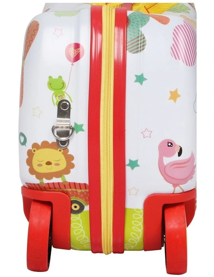 Zoo Ride On Suitcase Trolley in Multi