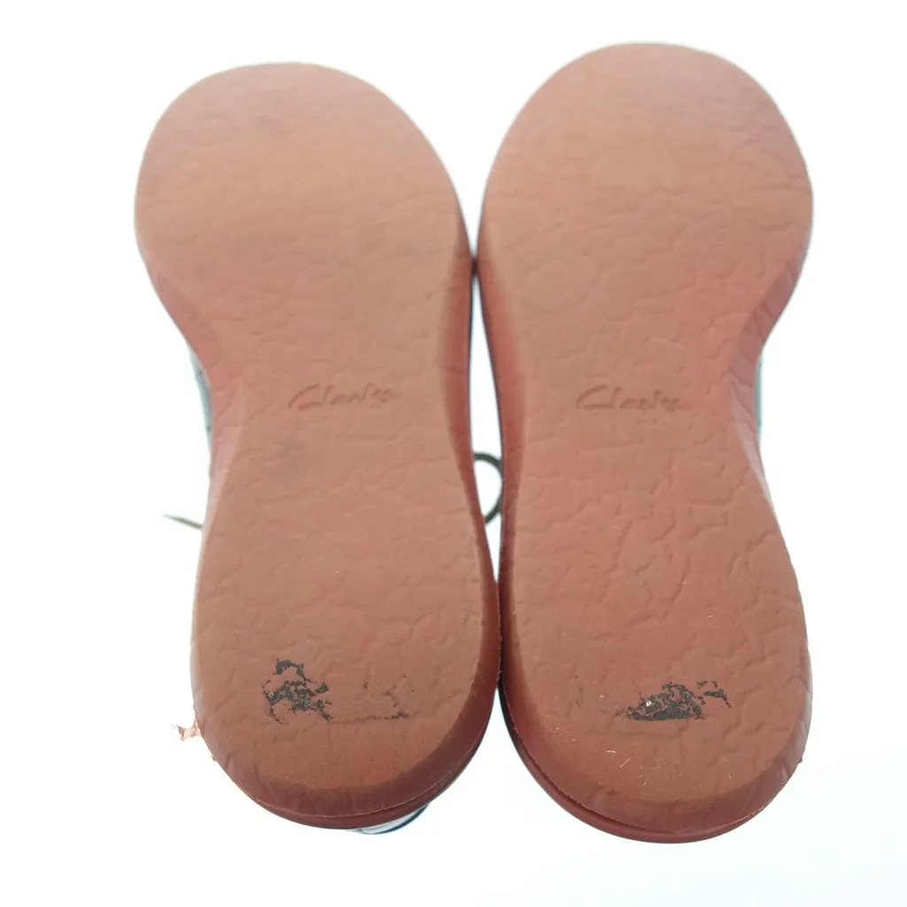美品◆クラークス スニーカー レザー メンズ ブラック サイズ7.5 Clarks【AFC31】